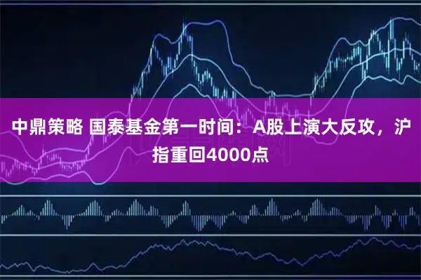 中鼎策略 国泰基金第一时间：A股上演大反攻，沪指重回4000点