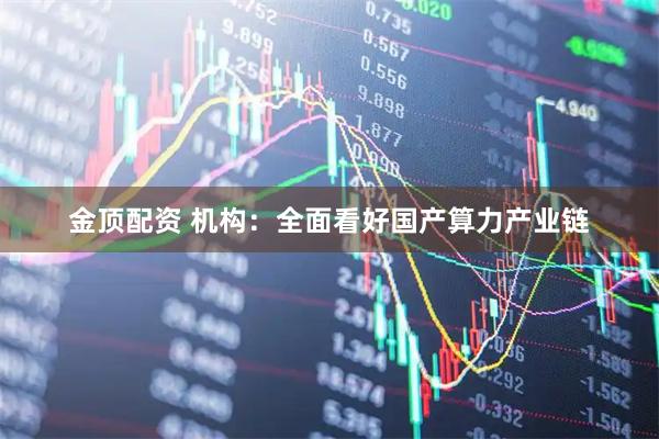 金顶配资 机构：全面看好国产算力产业链